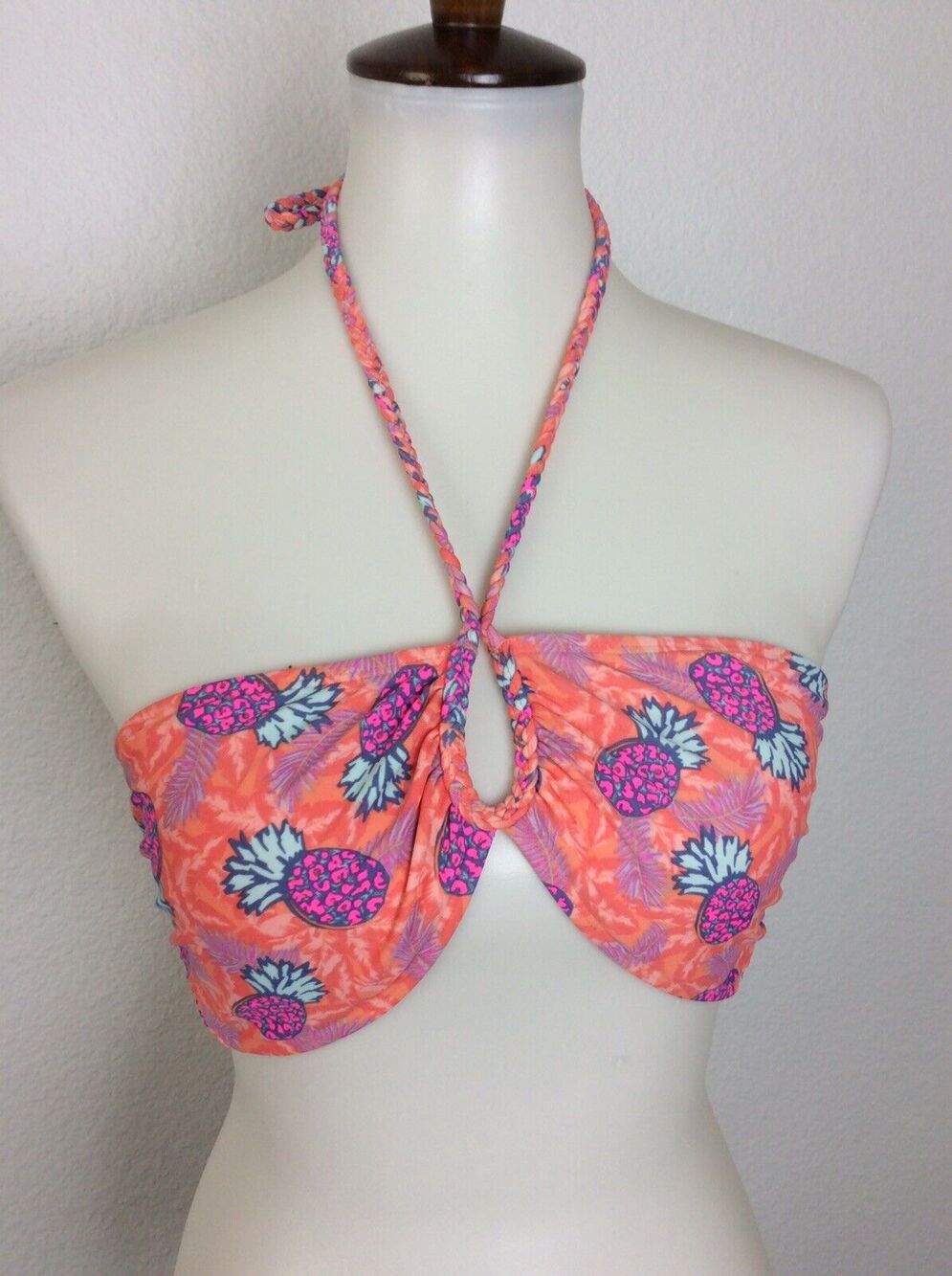 American Eagle Outfitters Swim Bikini Top Floral Padded Swimwear